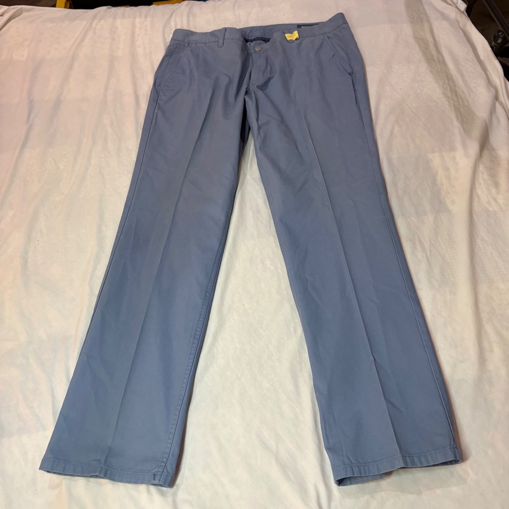 Bonobos Mens Slim Straight Chino Pants 38x32 Slate Blue 100% Cotton Twill Slacks